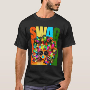 Camiseta Estilo Minha Alma Menina Negra Melanina Afro-Ameri