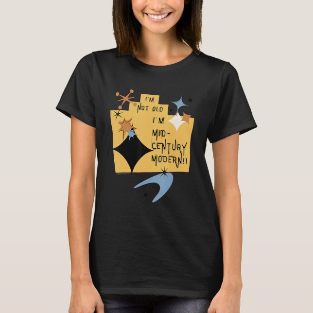 Camiseta Estilo Moderno do meio século Estilo Engraçado Re  (Frente)
