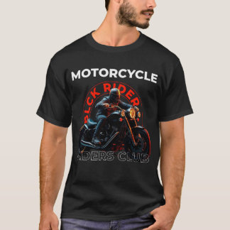 Camiseta Estilo moderno ilustração detalhada de motociclist
