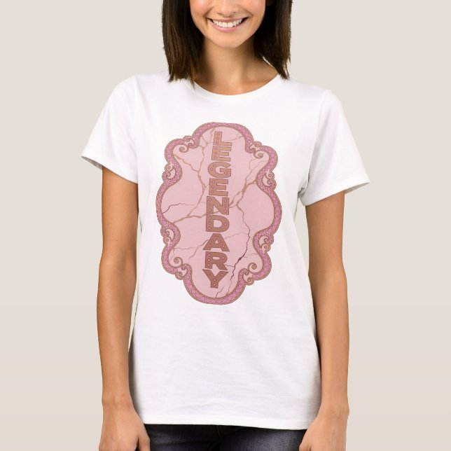 Camiseta Estilo Moderno LEGENDÁRIO Dourado (Frente)