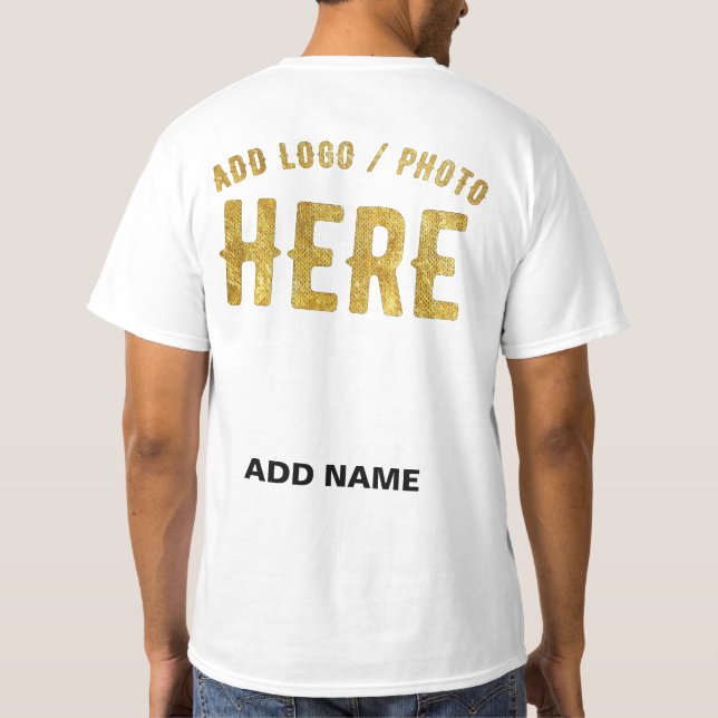 CAMISETA ESTILO MODERNO PERSONALIZÁVEL BRANCO VERIFICADO MA (Verso)