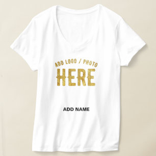 CAMISETA ESTILO MODERNO PERSONALIZÁVEL BRANCO VERIFICADO MA