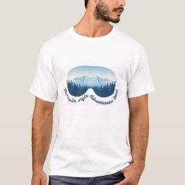 Camiseta Estilo Montanha, Mente Aventureira: Óculos de Esqu