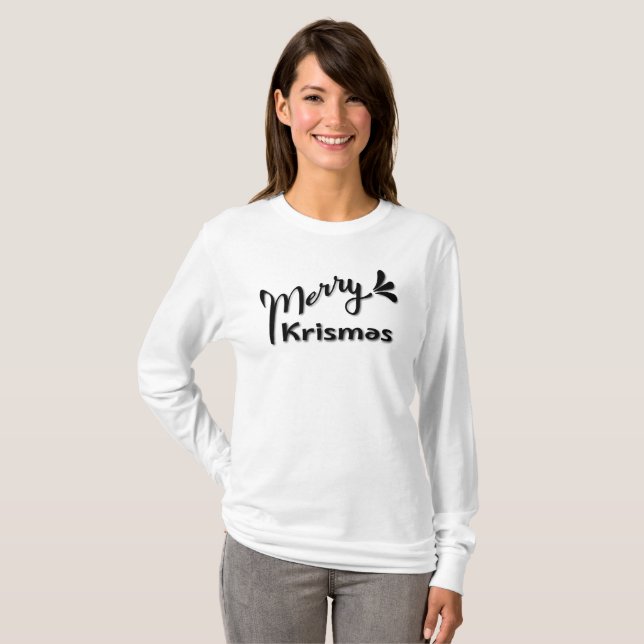 Camiseta Estilo Natalino Retrô (Frente Completa)