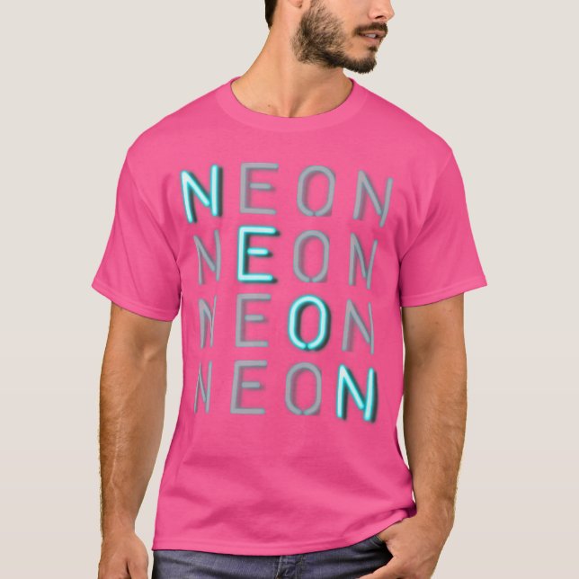 Camiseta Estilo Neon Light Edm - Deixe brilhar no Bar Raver (Frente)