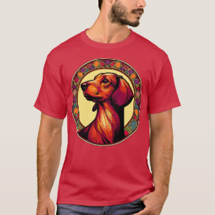 Camiseta Estilo Nouveau de Design de Cachshund