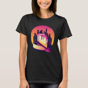 Camiseta Estilo Nova York Cheesecake Synthwave 80s Retrowav