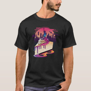 Camiseta Estilo Nova York Cheesecake Synthwave 80s Retrowav