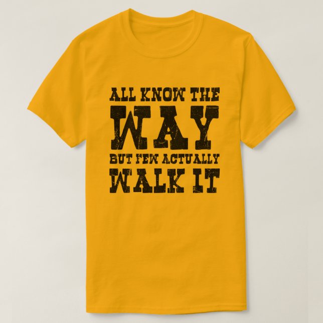 Camiseta Estilo Ocidental do Budismo Zen (Frente do Design)