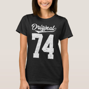 Camiseta Estilo original de Vintage dele é meu 74º aniversá