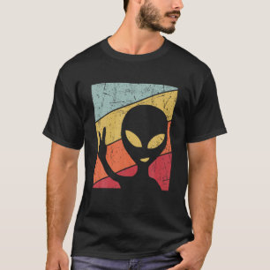 Camiseta Estilo OVNI Retro 80 s Estilo Ovni Funny Alienígen