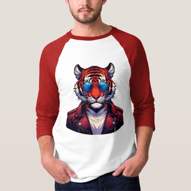 Camiseta Estilo Pop do Tigre (Frente)