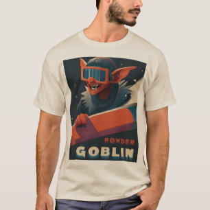 Camiseta estilo poster retrô Powder Goblin