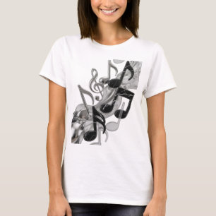 Camiseta Estilo Prata DESIGN GRÁFICO MÚSICA EM MOVIMENTO