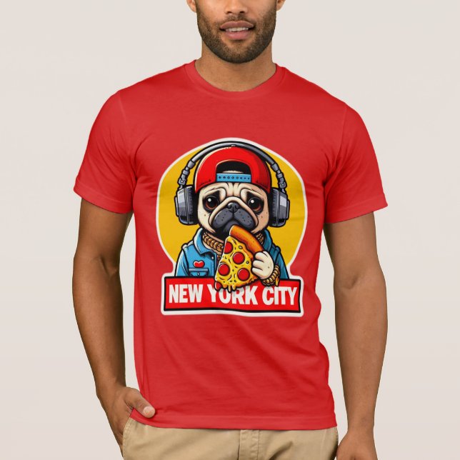 CAMISETA ESTILO PUG-NYC 5 (Frente)