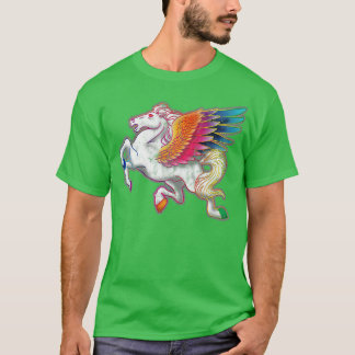 Camiseta Estilo Rainbow Pegasus 70s