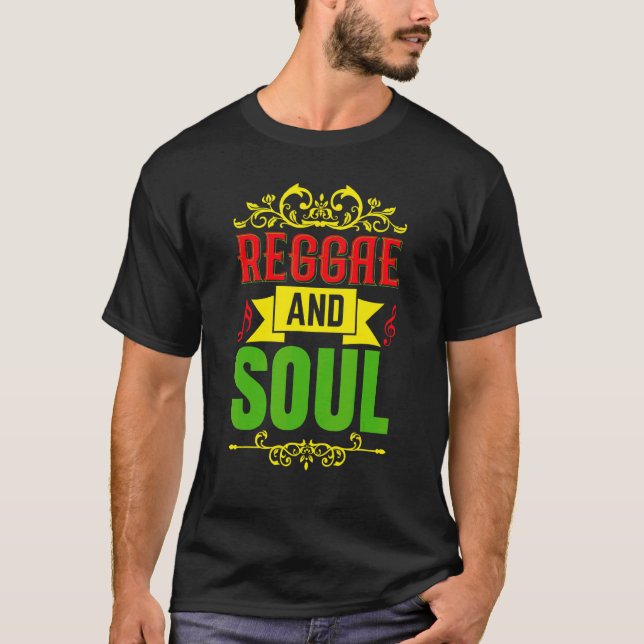 Camiseta Estilo Reggae E Soul Reggae Para Música Reggae (Frente)