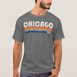 Camiseta Estilo retrô anos 70 80 Chicago Il engraçado