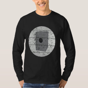 Camiseta Estilo retrô Cajón Vintage Teclado Instrumento Mus