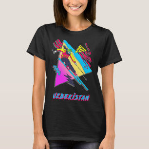 Camiseta Estilo Retro de Esqui Aventura no Uzbequistão Esqu