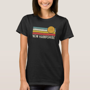 Camiseta Estilo retrô de Verão Sunset dos anos 80 Novo Hamp
