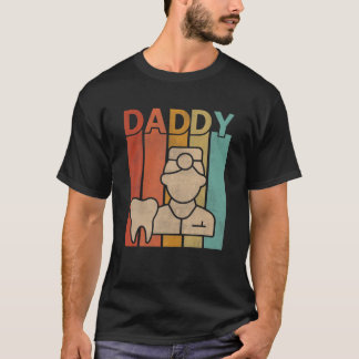 Camiseta Estilo retrô Dentista Estilo Vintage Pai Gráfico d