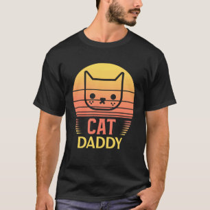 Camiseta Estilo Retro Distressed Cat Daddy Vintage Oitenta