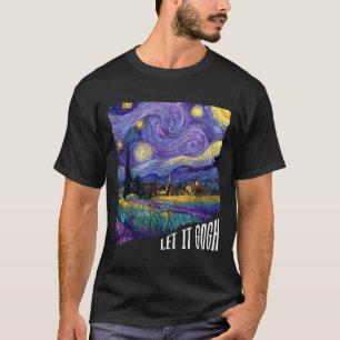 Camiseta Estilo Retro Divertido Deixe Gogh Amantes Da Arte