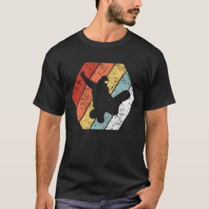 Camiseta Estilo retro engraçado da snowboarding 80s do