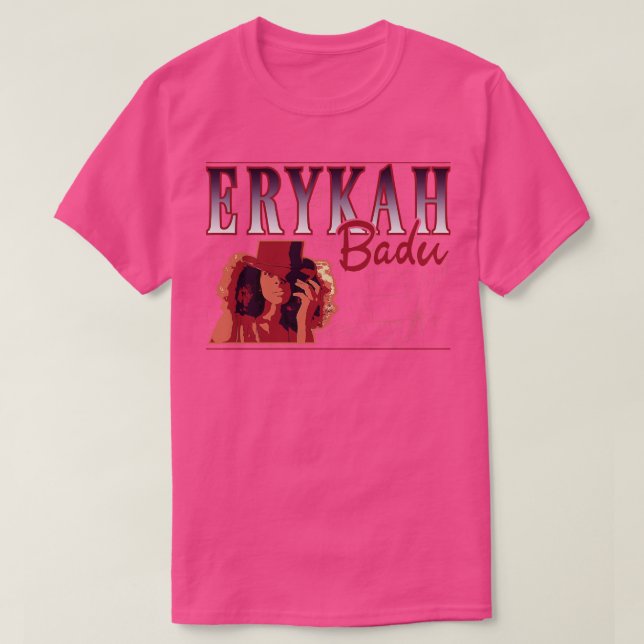 Camiseta estilo retrô erykah badu (Frente do Design)