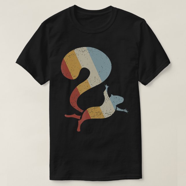 Camiseta Estilo Retro Esquilo Vintage  (Frente do Design)