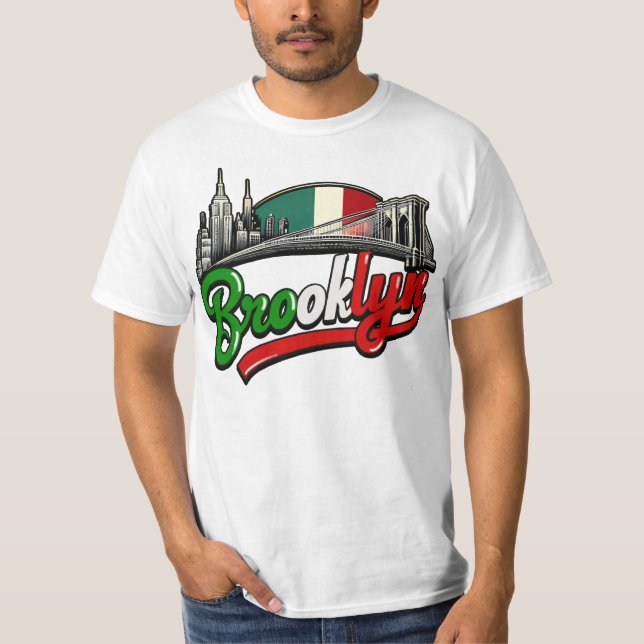Camiseta Estilo Retro Italiano Brooklyn (Frente)