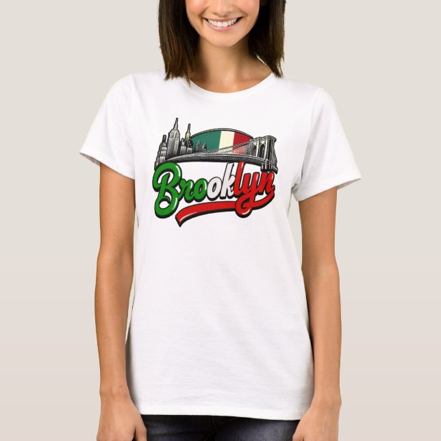 Camiseta Estilo Retro Italiano Brooklyn (Frente)