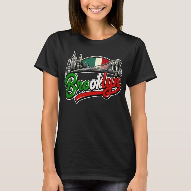 Camiseta Estilo Retro Italiano Brooklyn (Frente)