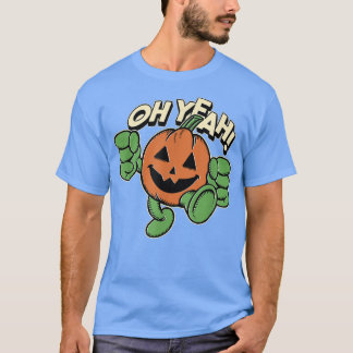 Camiseta Estilo Retro Jack o lanterno Trick ou trata o Hall