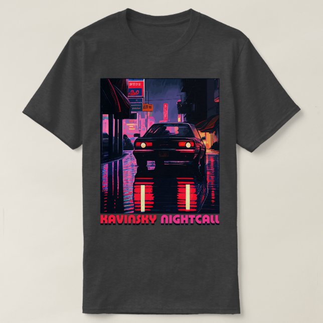 Camiseta Estilo Retro Kavinsky Ventilador Original Design 1 (Frente do Design)