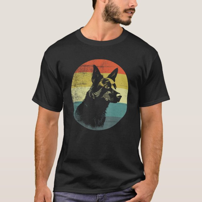 Camiseta Estilo Retro Lancashire Heeler Dog (Frente)