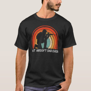 Camiseta Estilo Retro Mens - Vintage Melhor Pai Da Airsoft