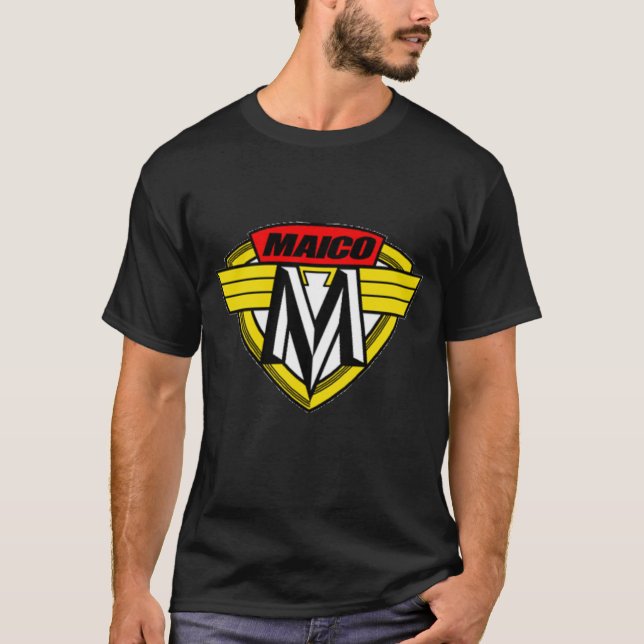 Camiseta Estilo retro Motorcyc impresso motocicleta de (Frente)