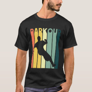 Camiseta Estilo Retro Parkour Vintage Urban Free Running