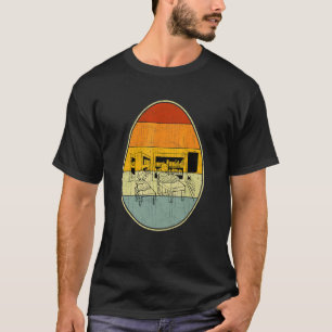 Camiseta Estilo Retro Páscoa Páscoa Engraçada De Ovos Dia L