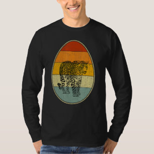 Camiseta Estilo Retro Páscoa Páscoa Gráfico de Ovos Engraça