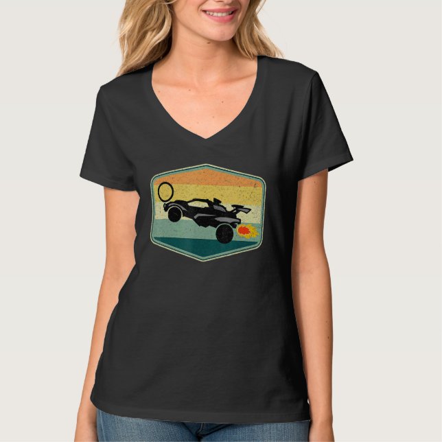 Camiseta Estilo Retro Rocket Rc Soccer League Gamer 2 (Frente)