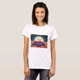 Camiseta Estilo Retro Sacramento Skyline