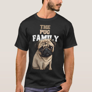 Camiseta Estilo Retro Silhueta Pug Vintage1
