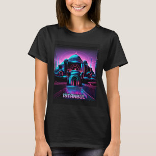 Camiseta Estilo retrô Vaporwave 80s Hagia Sophia Istanbul T