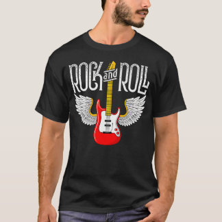 Camiseta Estilo Retro Vintage Guitarra Com Asas 70S 80S