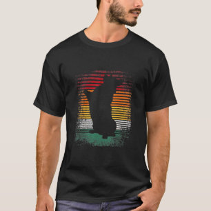 Camiseta Estilo Retro Vintage Men Mulheres Corgi Clássico