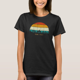 Camiseta Estilo retrô vintage silhueta da cidade Capital de