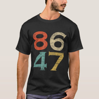 Camiseta Estilo Retroativo Clássico Vintage 8647 86 47 Anti